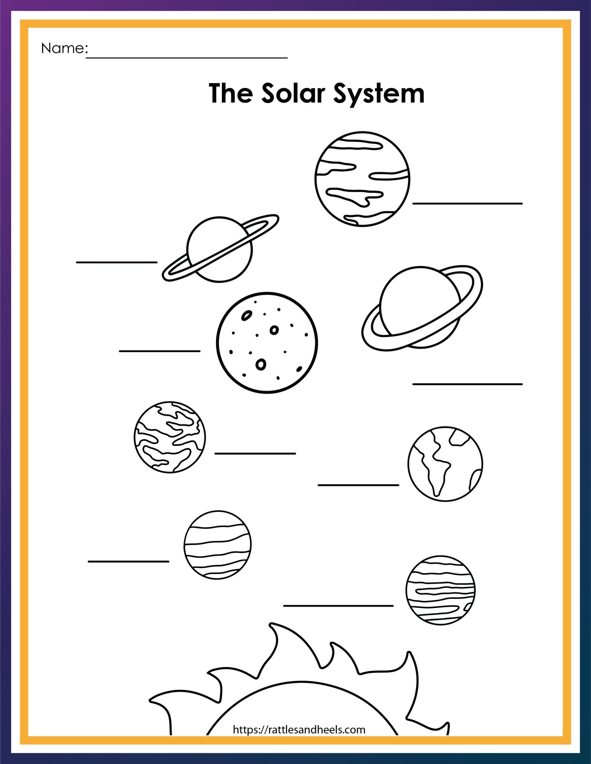 Free Solar System Worksheets For Kids Adanna Dill Worksheets Library