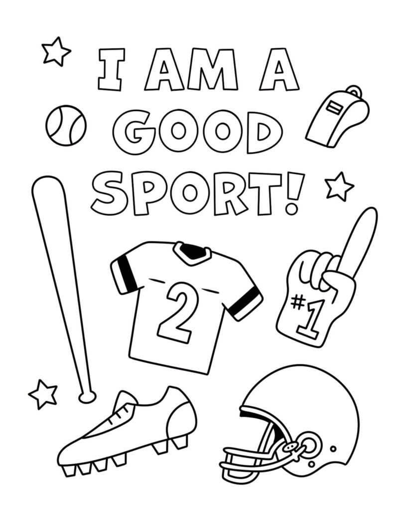 coloring pages for sports