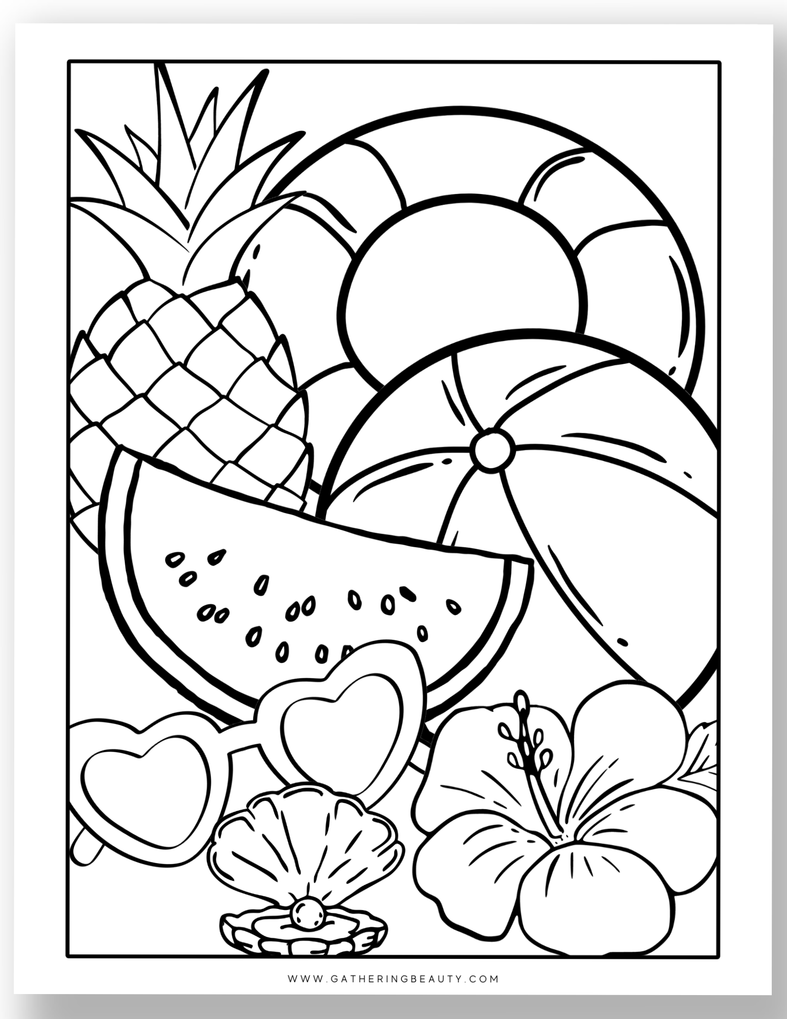 free printable coloring pages summer