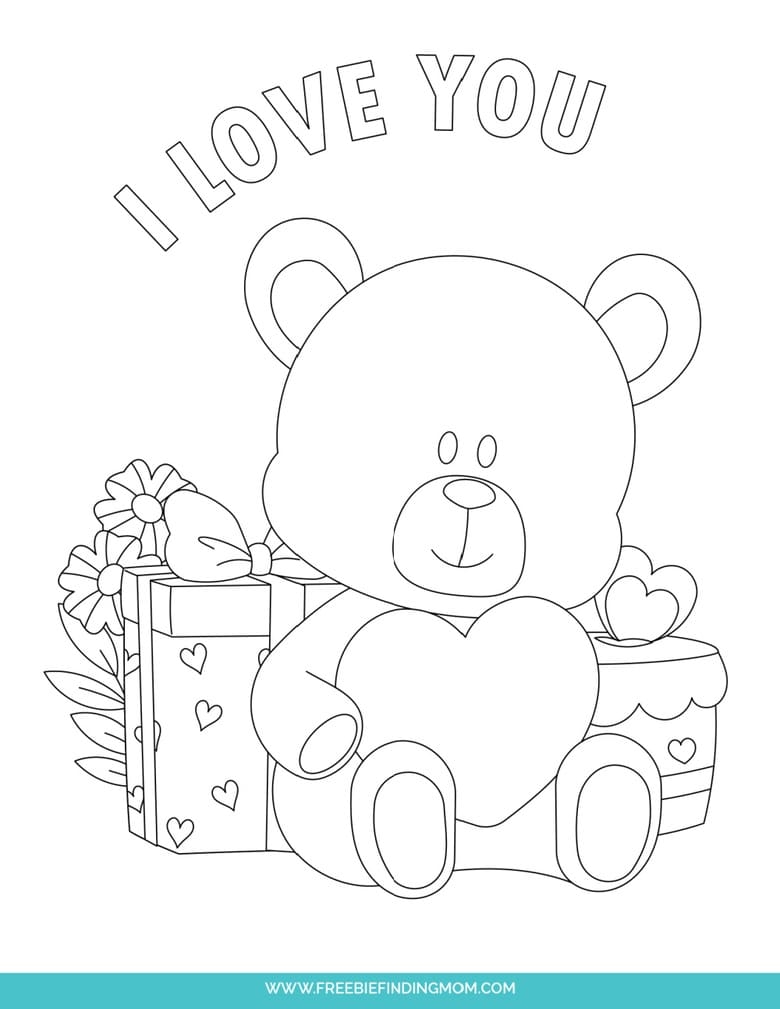 cute valentine coloring pages