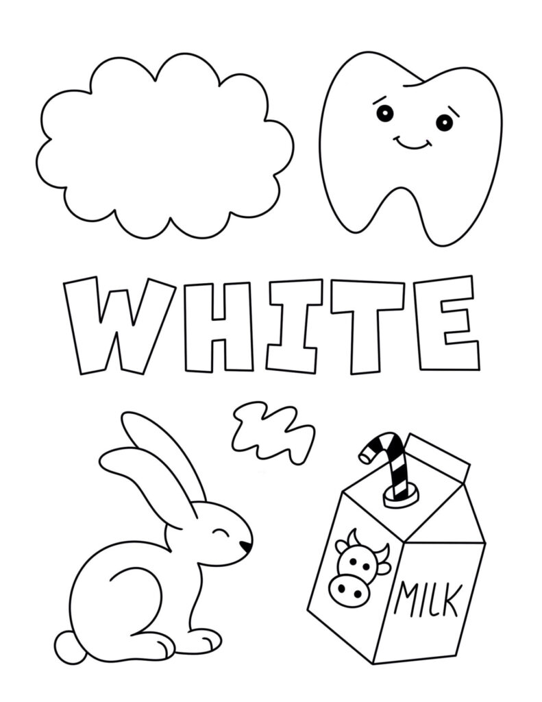 pre k color worksheets