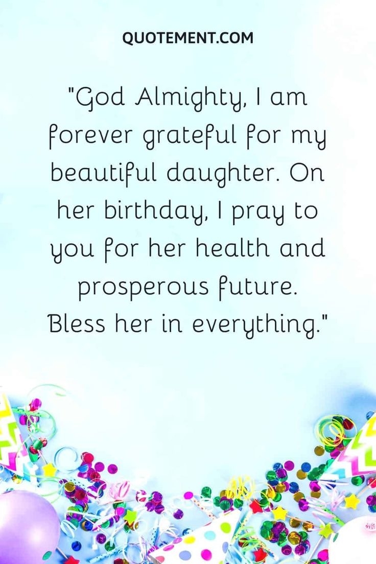 blessing birthday wishes for my daughter