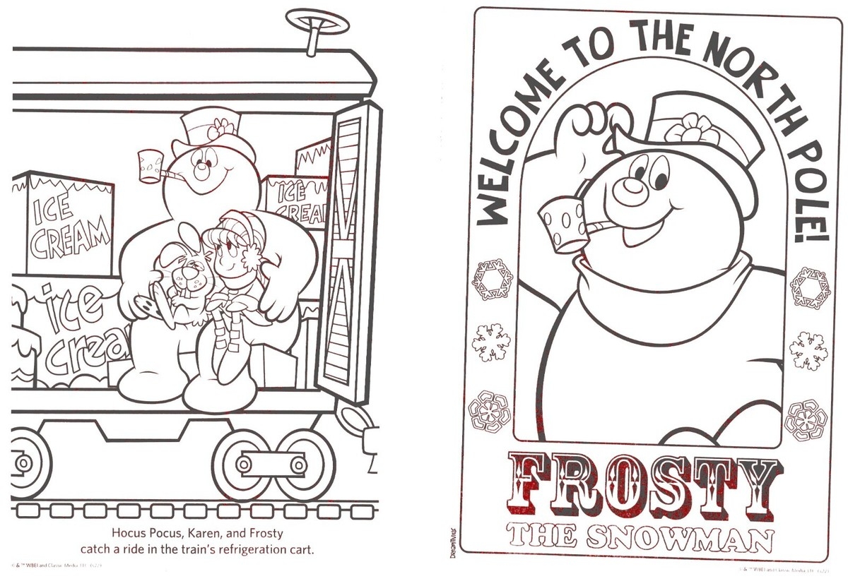 Frosty The Showman Coloring And Activity Book Tis The Season To Be Freezin EBay