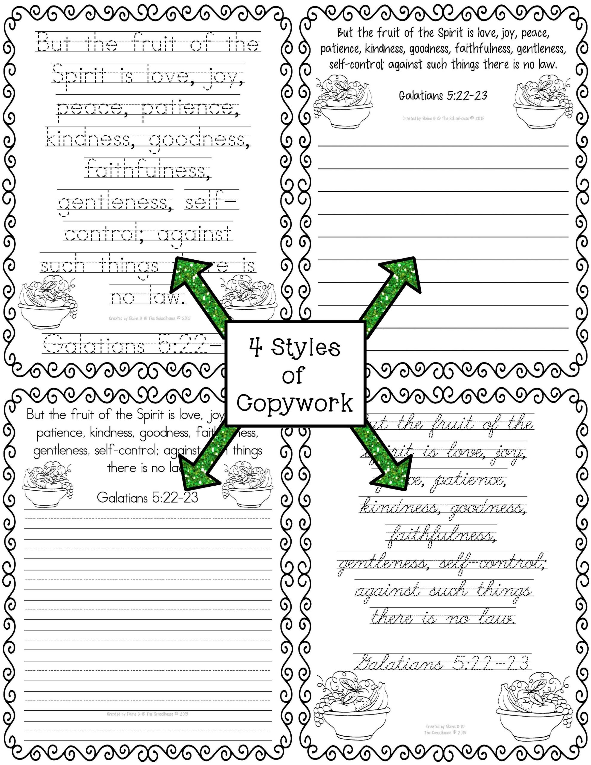Fruit Of The Spirit Activity Pack 1 Made By Teachers