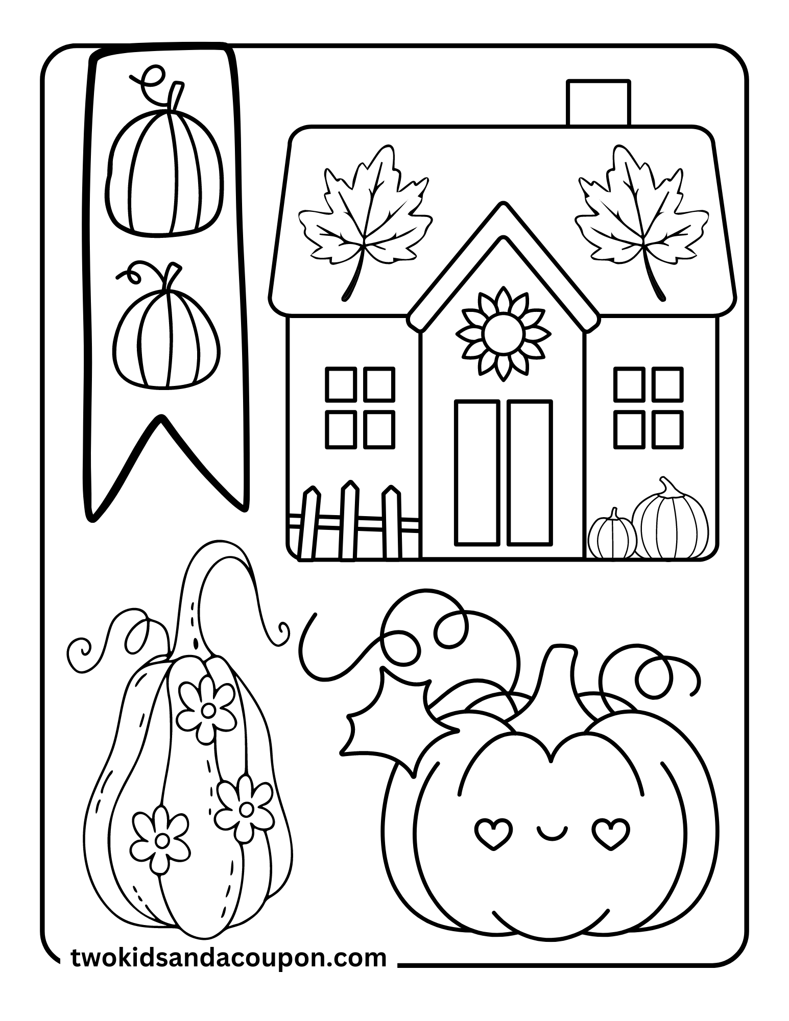coloring pages printable fall