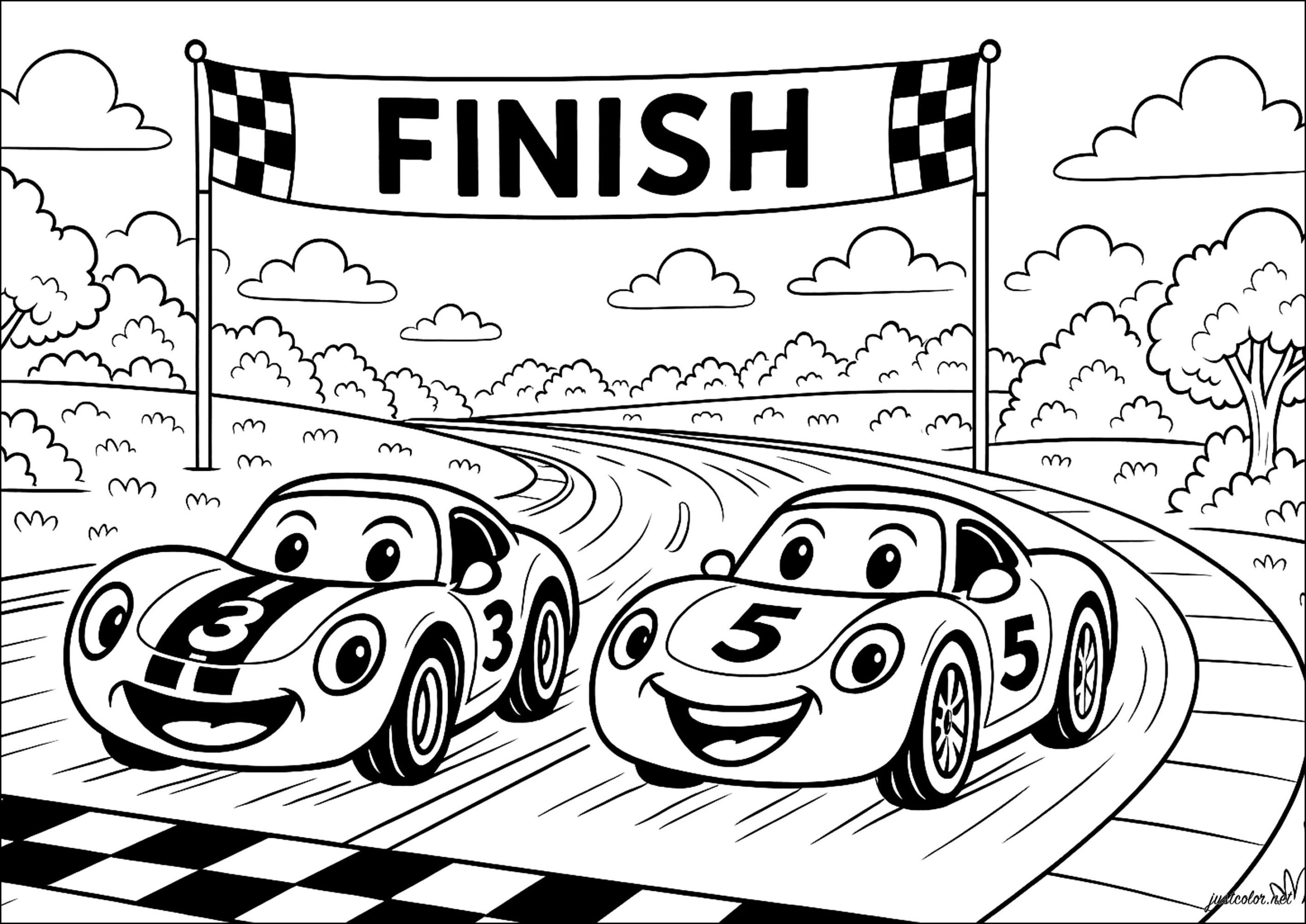 Race Car Coloring Pages