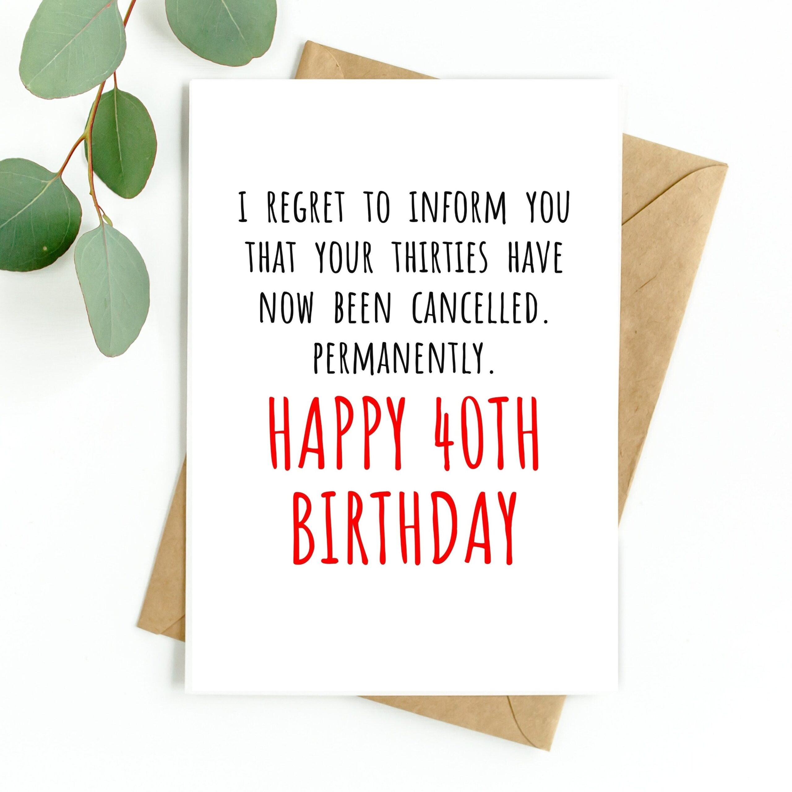 funny birthday wishes for 40th birthday