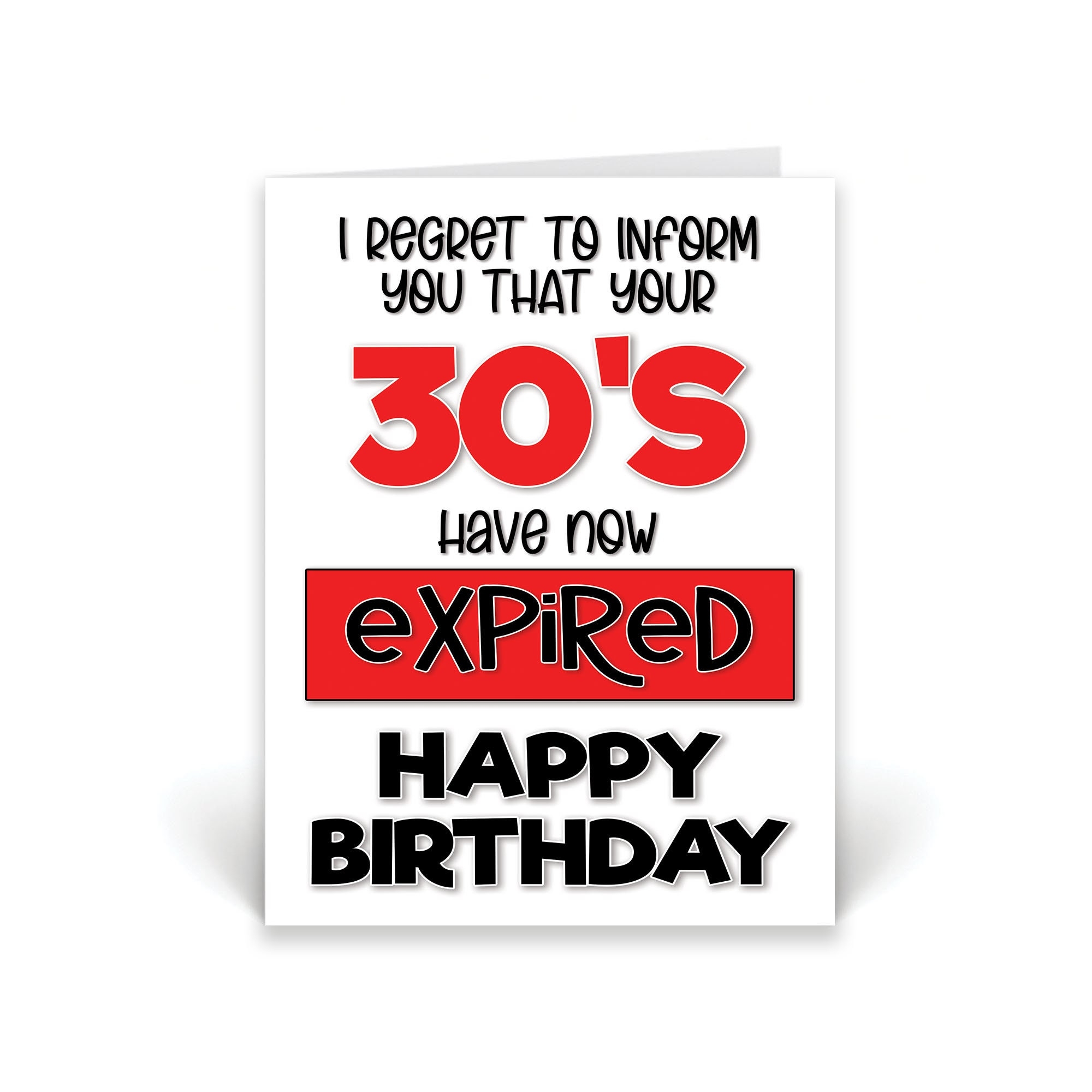 Funny 40th Birthday Card Funny Card For Colleague Work Bestie Best Friend Birthday Card Regret To Inform You Your 30 s Have Expired Etsy