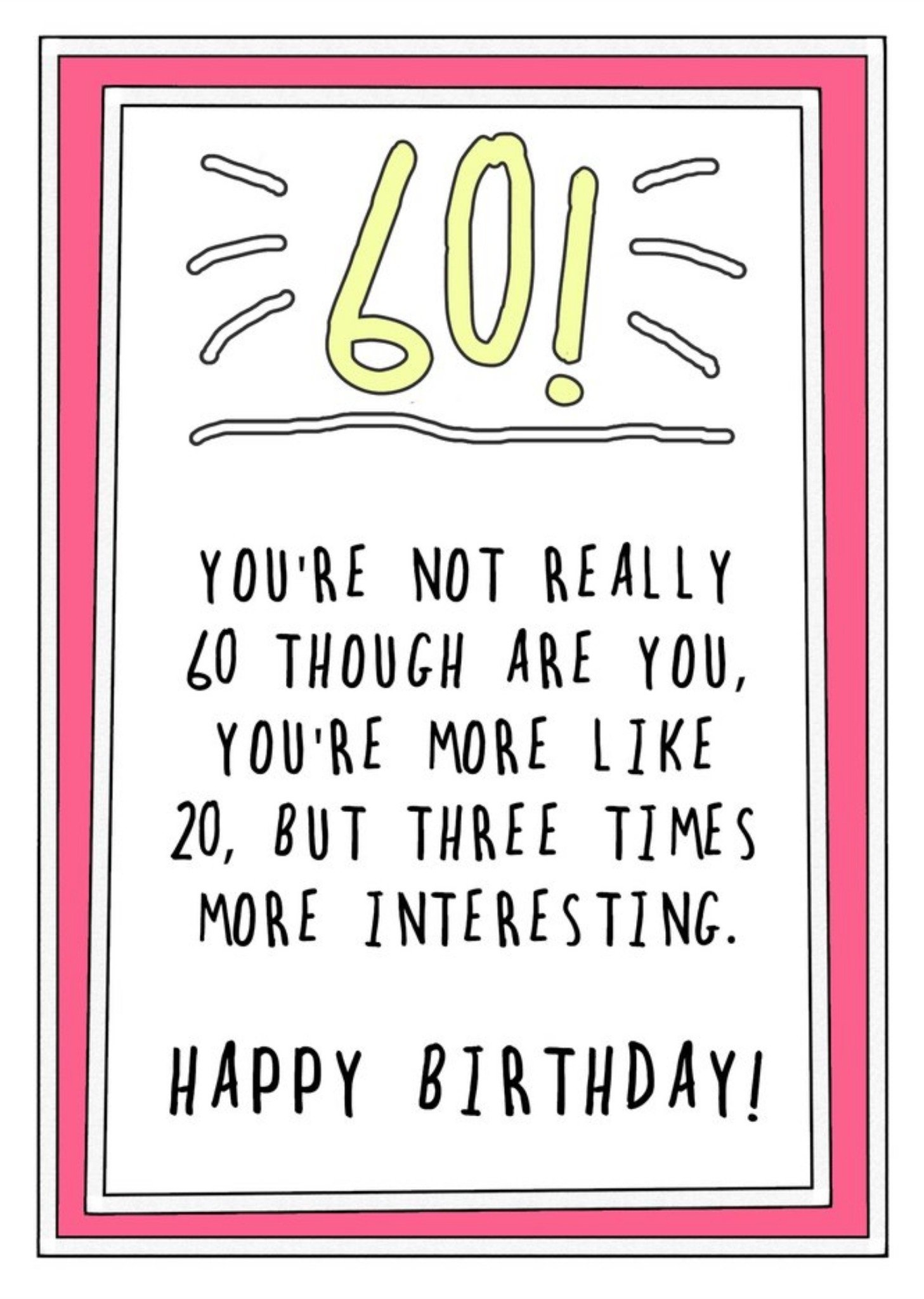 Funny 60th Birthday Cards Moonpig