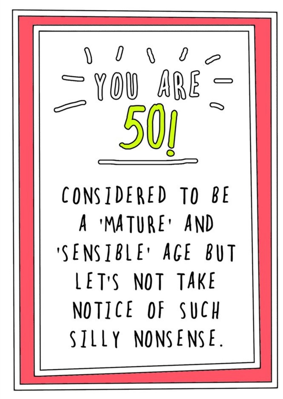 Funny Female 50th Birthday Cards Moonpig