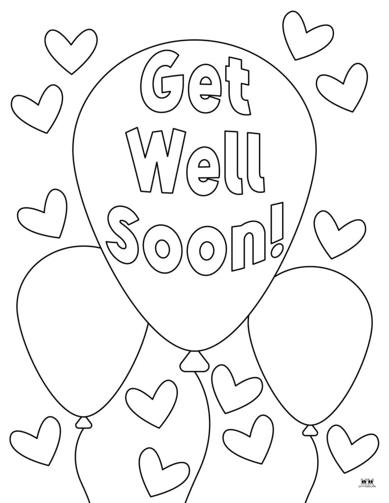 Get Well Soon Coloring Pages 15 FREE Pages Printabulls Worksheets Library