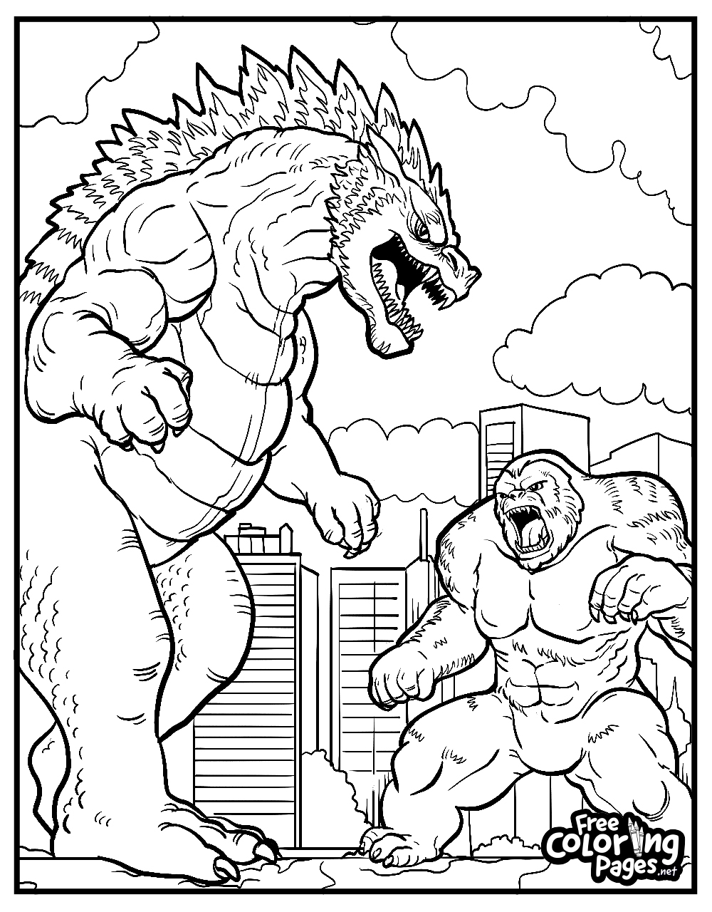 Godzilla Coloring Pages Free Coloring Pages Godzilla Coloring Pages Free Coloring Pages