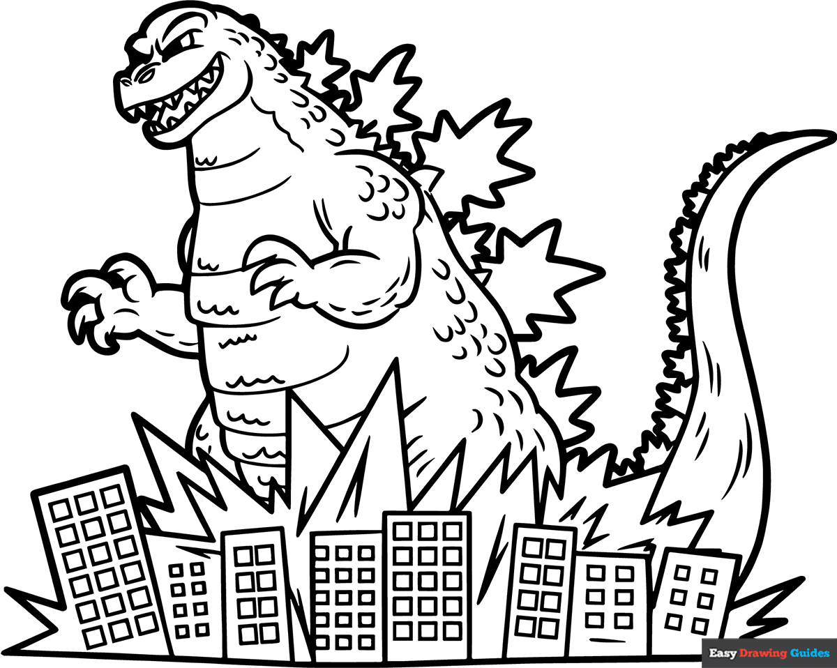 Godzilla Printable Coloring Pages