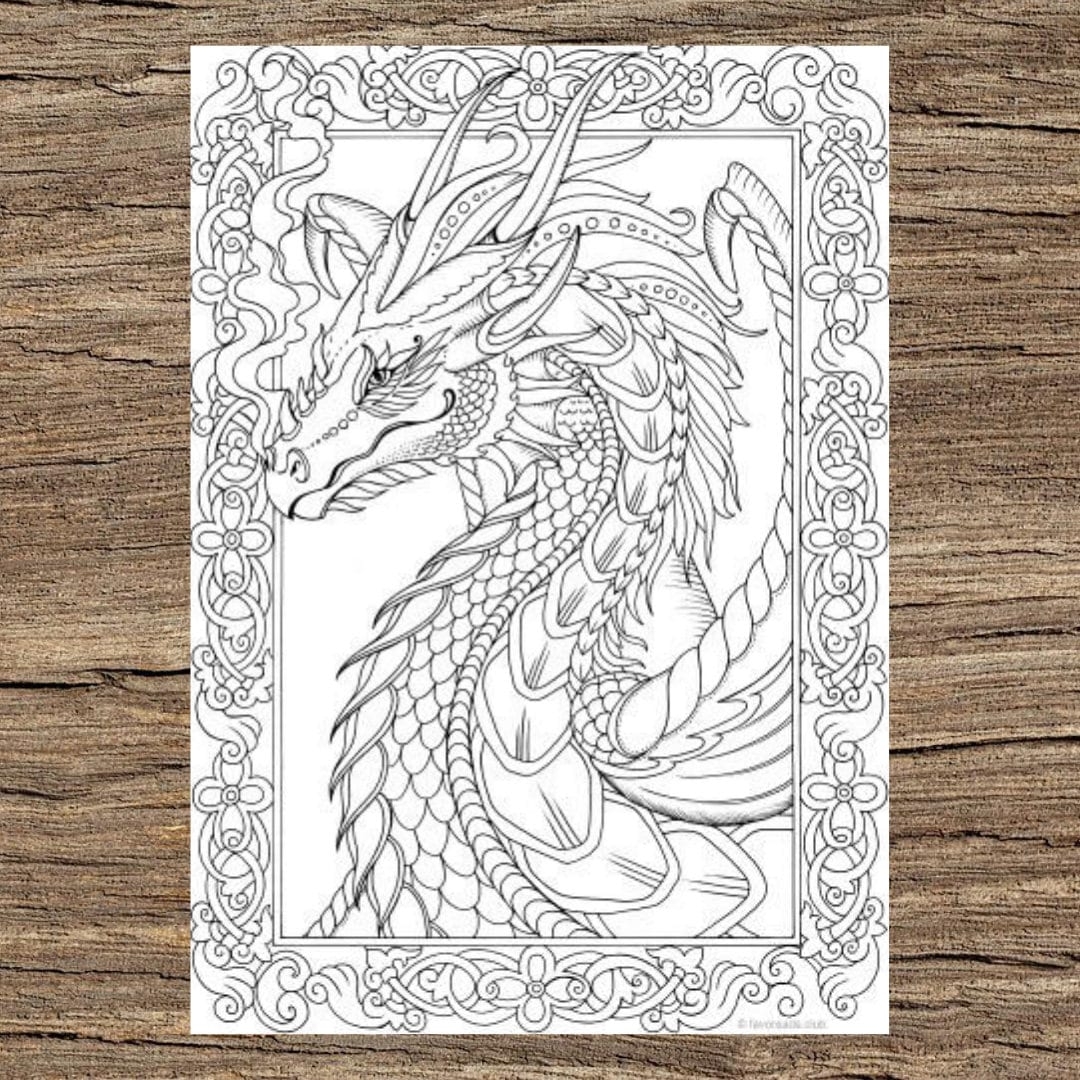 Gorgeous Dragon Printable Adult Coloring Page From Favoreads Coloring Book Pages For Adults And Kids Coloring Sheets Coloring Designs Etsy Gorgeous Dragon Printable Adult Coloring Page From Favoreads Coloring Book Pages For Adults And Kids Coloring Sheets Coloring Designs Etsy