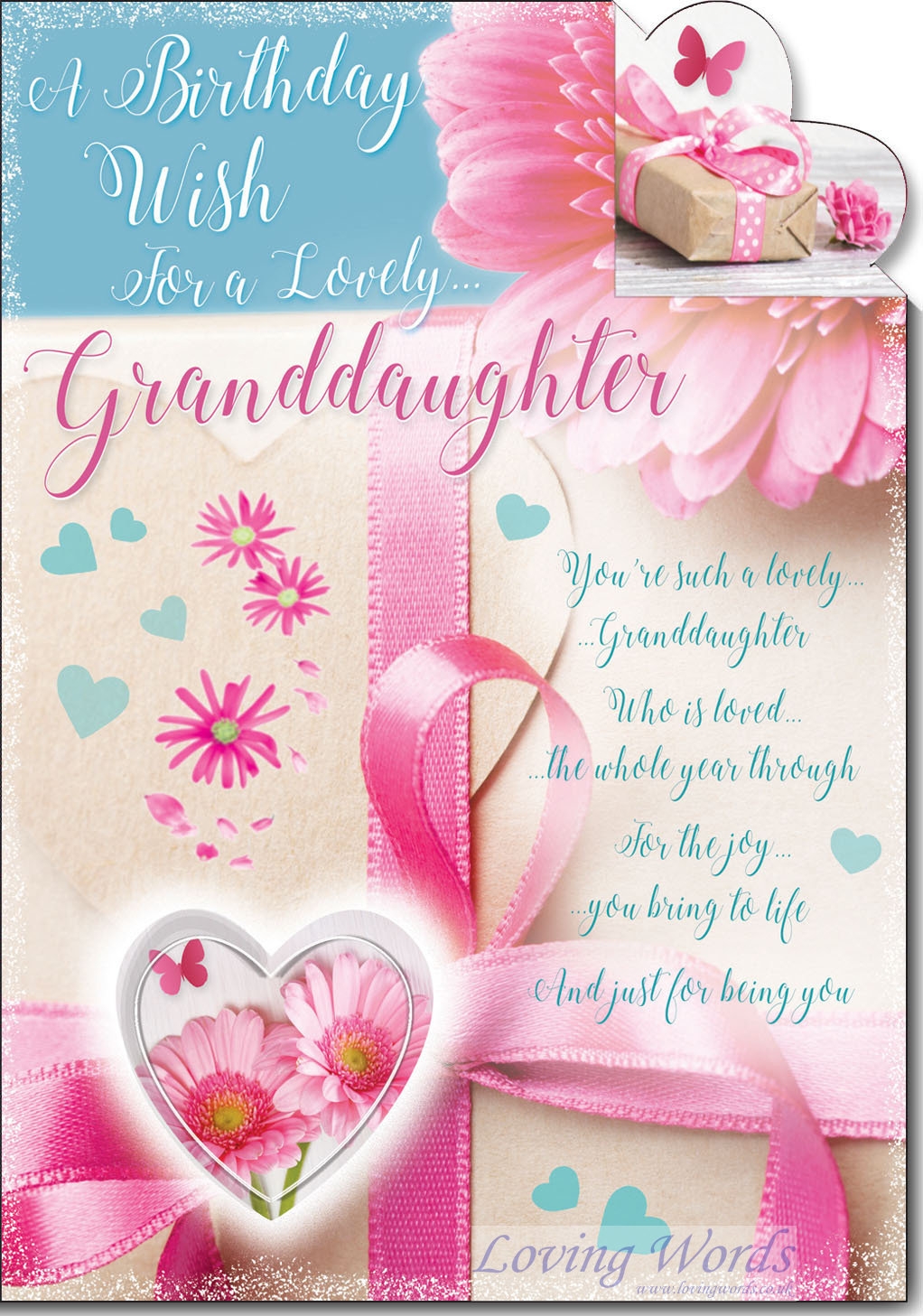 Granddaughter Birthday Wish Granddaughter Greeting Cards By Loving Words