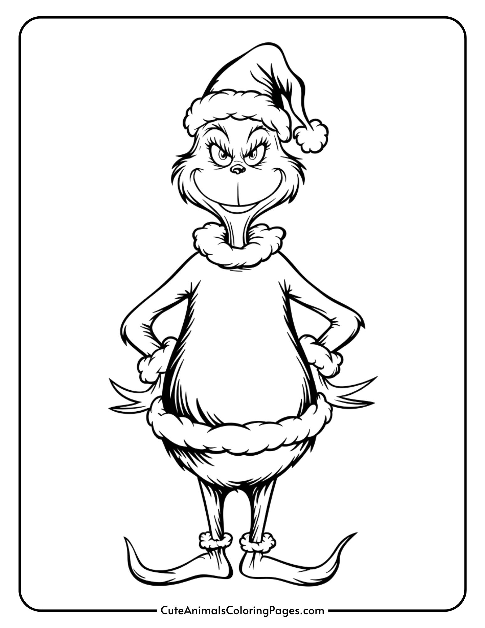 The Grinch Coloring Sheet