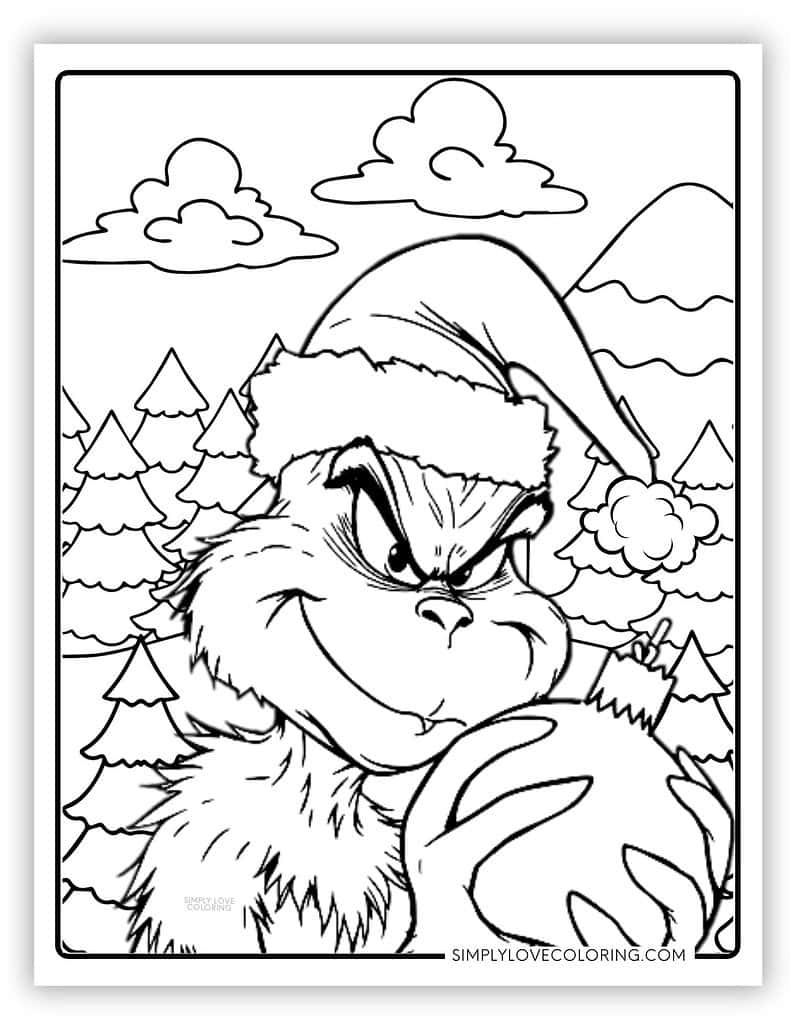 Coloring Pages Of Grinch