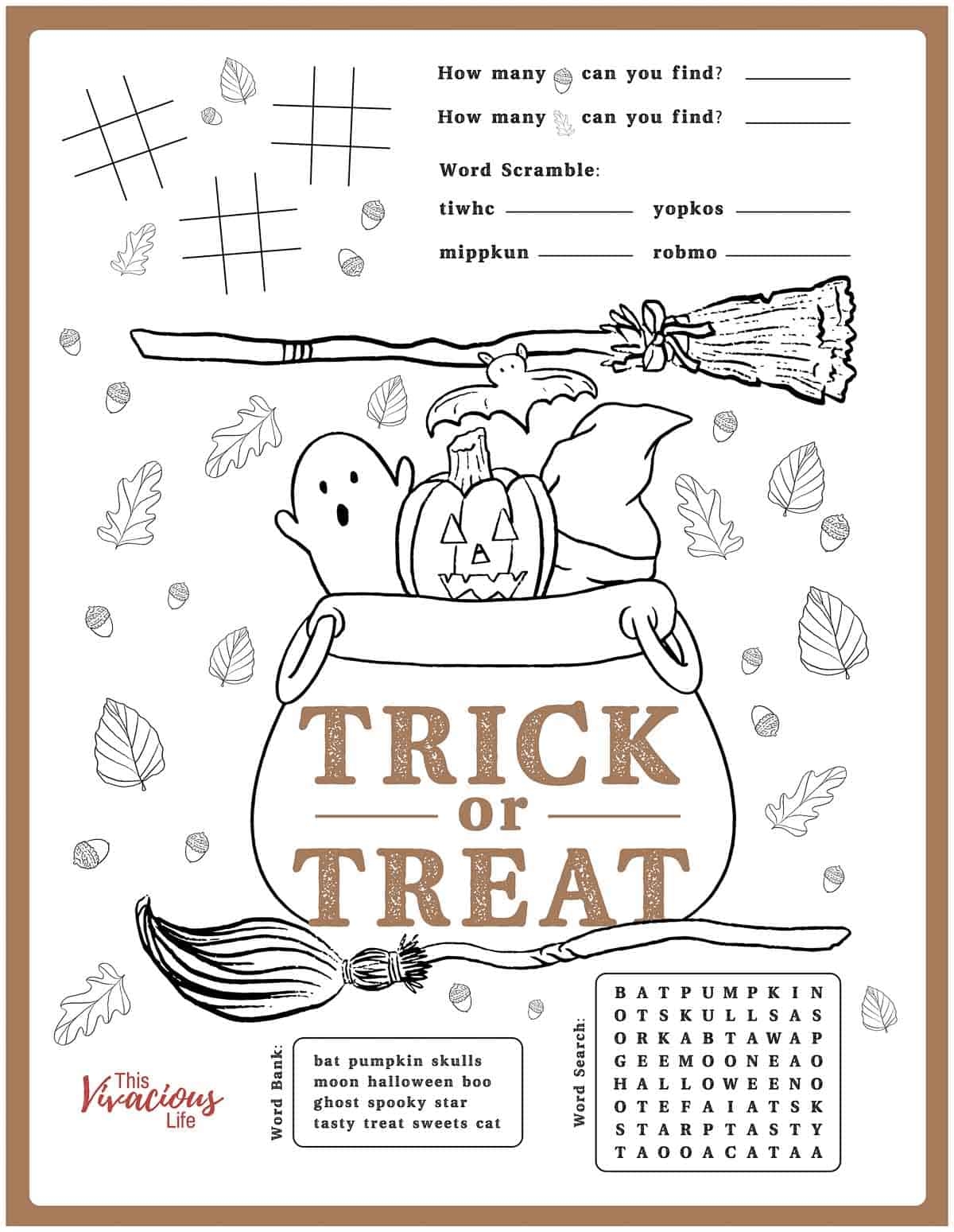 Halloween Activities Printable Halloween Activities Printable