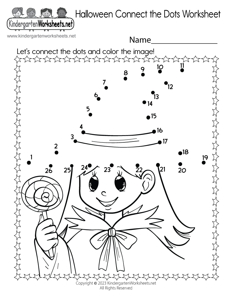 connect a dot worksheets