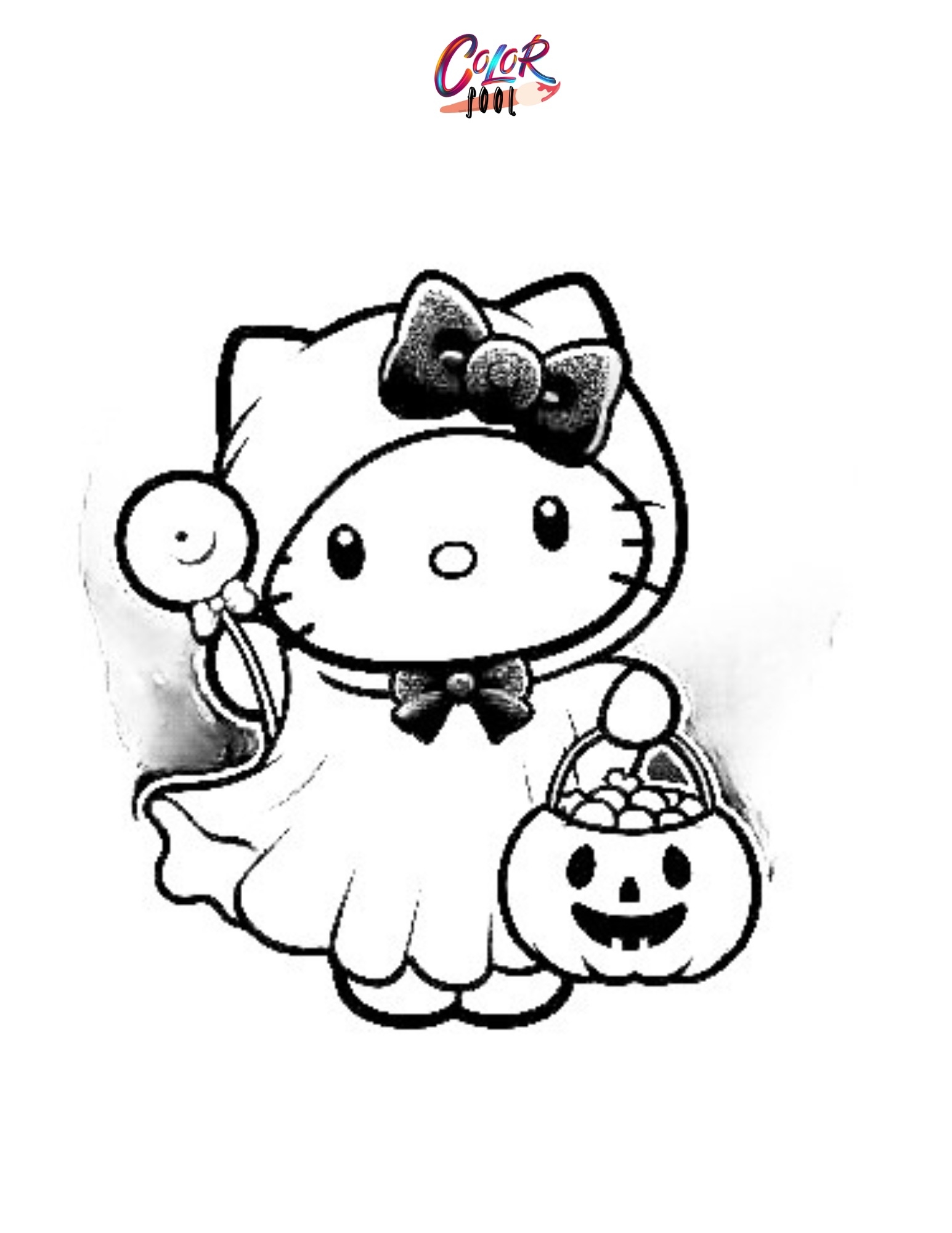 Halloween Hello Kitty Coloring Pages 30 Free Printables 