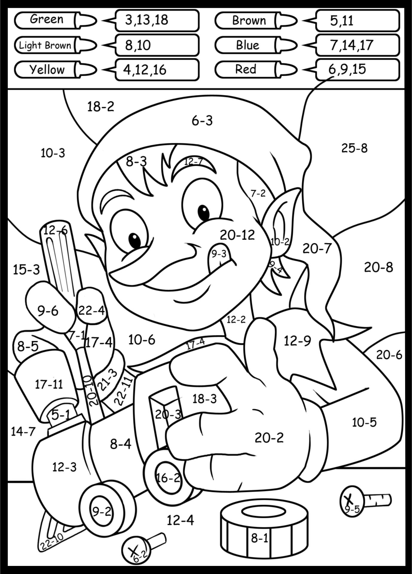 halloween coloring math worksheets