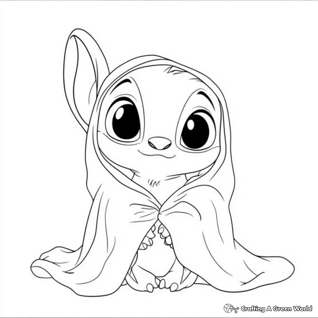 Halloween Stitch Coloring Pages Free Printable 