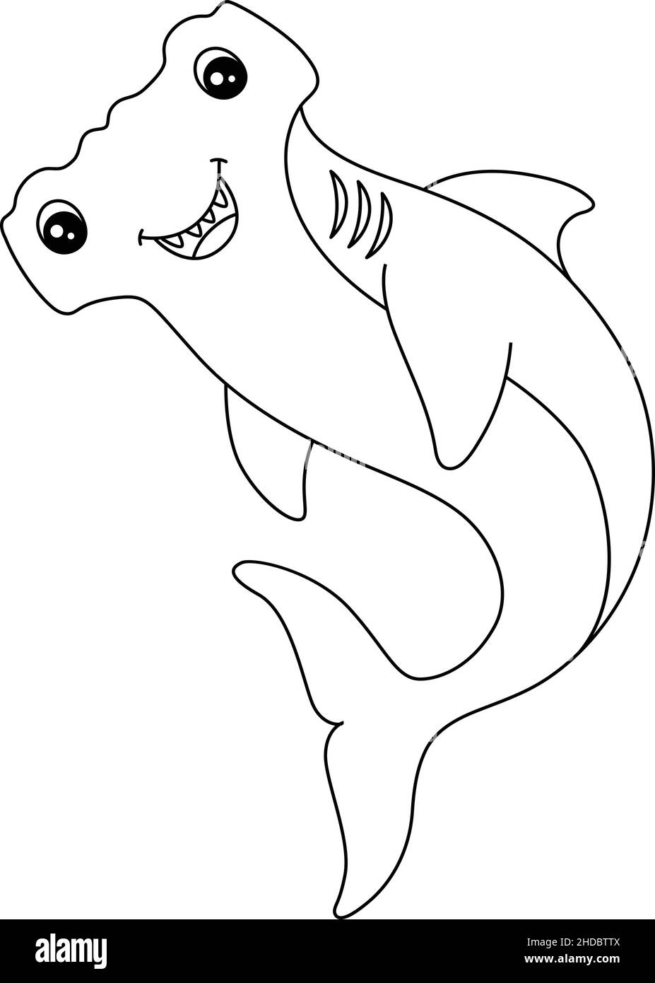 Hammerhead Shark Coloring Page Isolated For Kids Stock Vector Image Art Alamy Hammerhead Shark Coloring Page Isolated For Kids Stock Vector Image Art Alamy