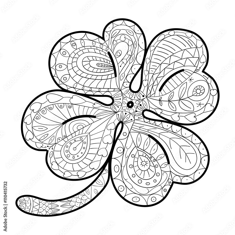 Four Leaf Clover Coloring Book