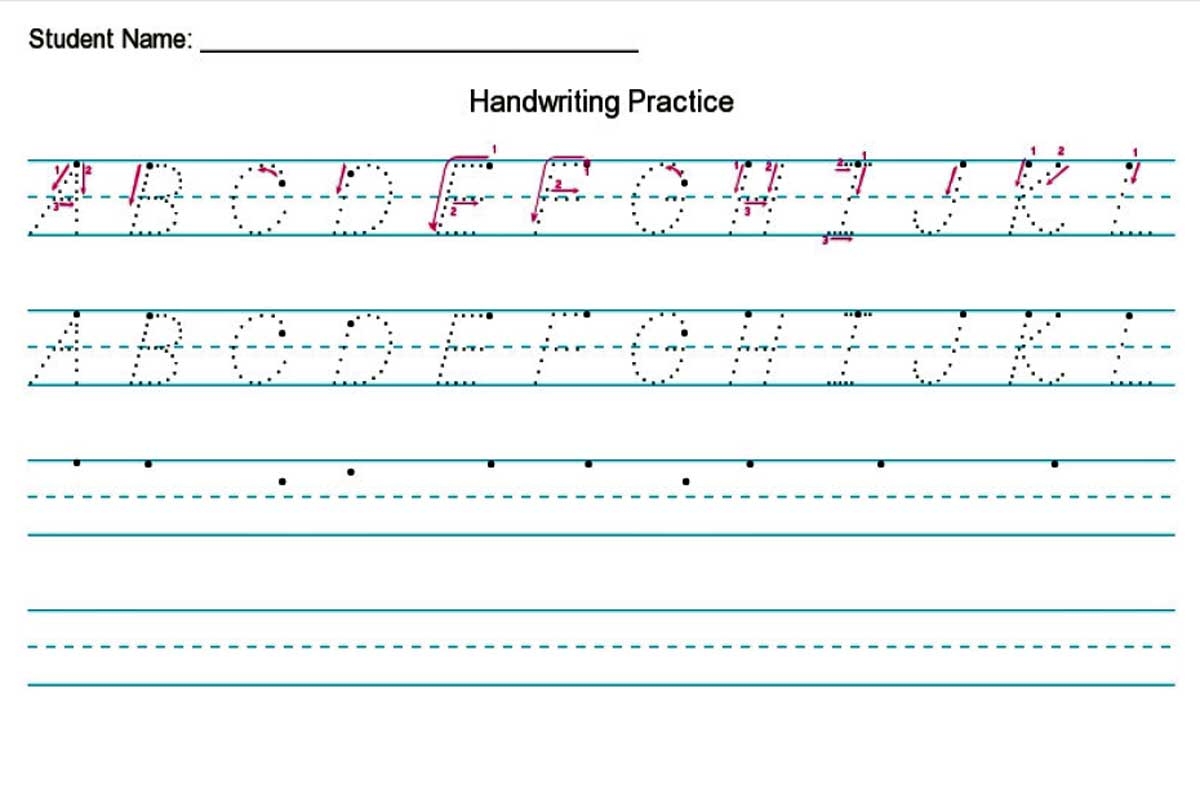 Free Handwriting Worksheet Generator
