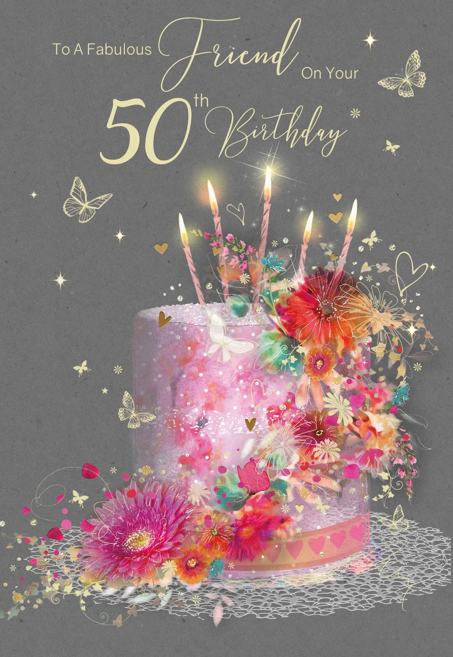 Happy 50th Birthday Female 50th Birthday Greetings For Male Janine Jordan 50th Birthday Greeting For A Friend 50th Birthday Greeting Card Sayings