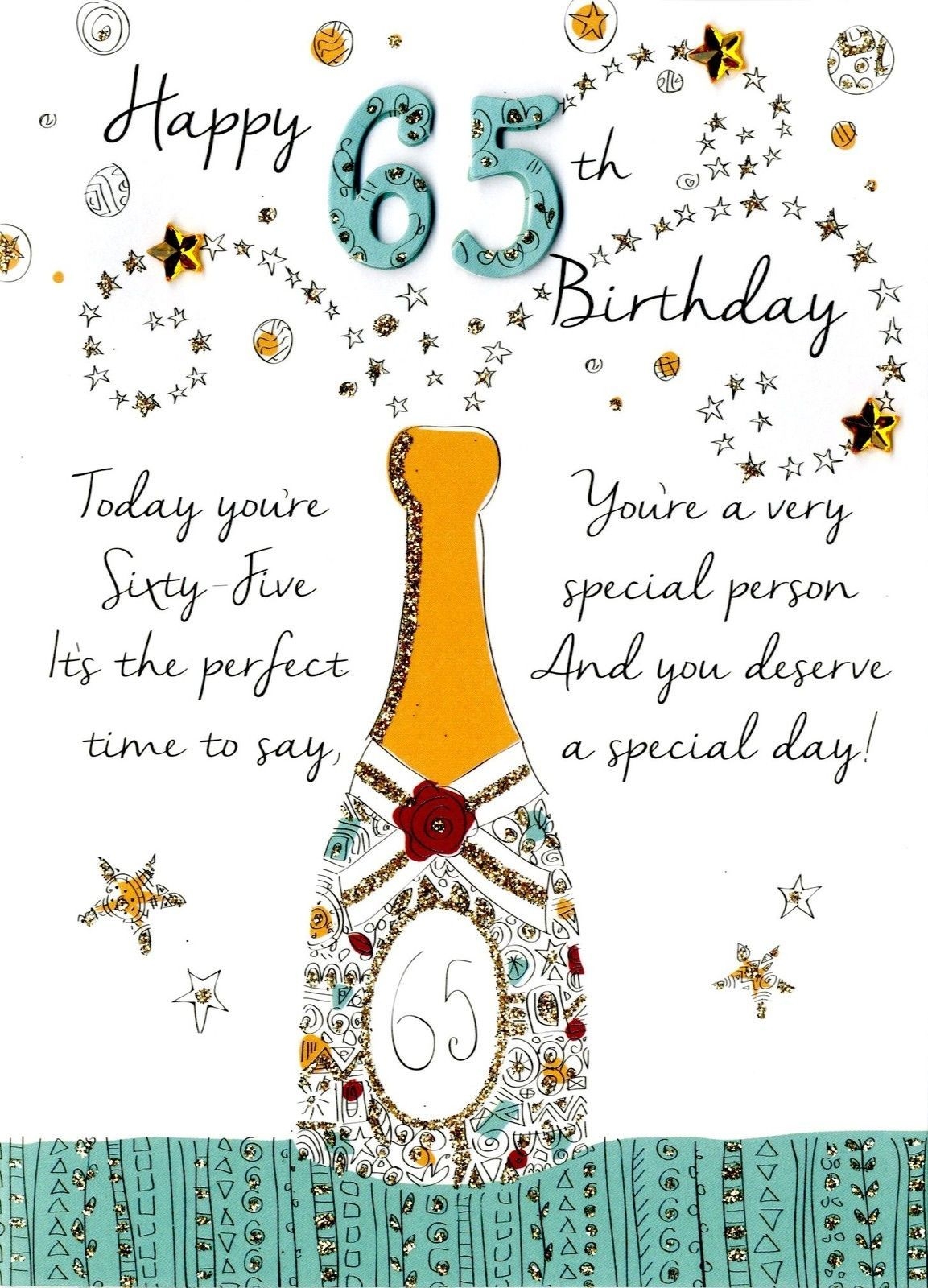 Happy 65th Birthday Greeting Card Second Nature Just To Say Cards For Sale Online EBay