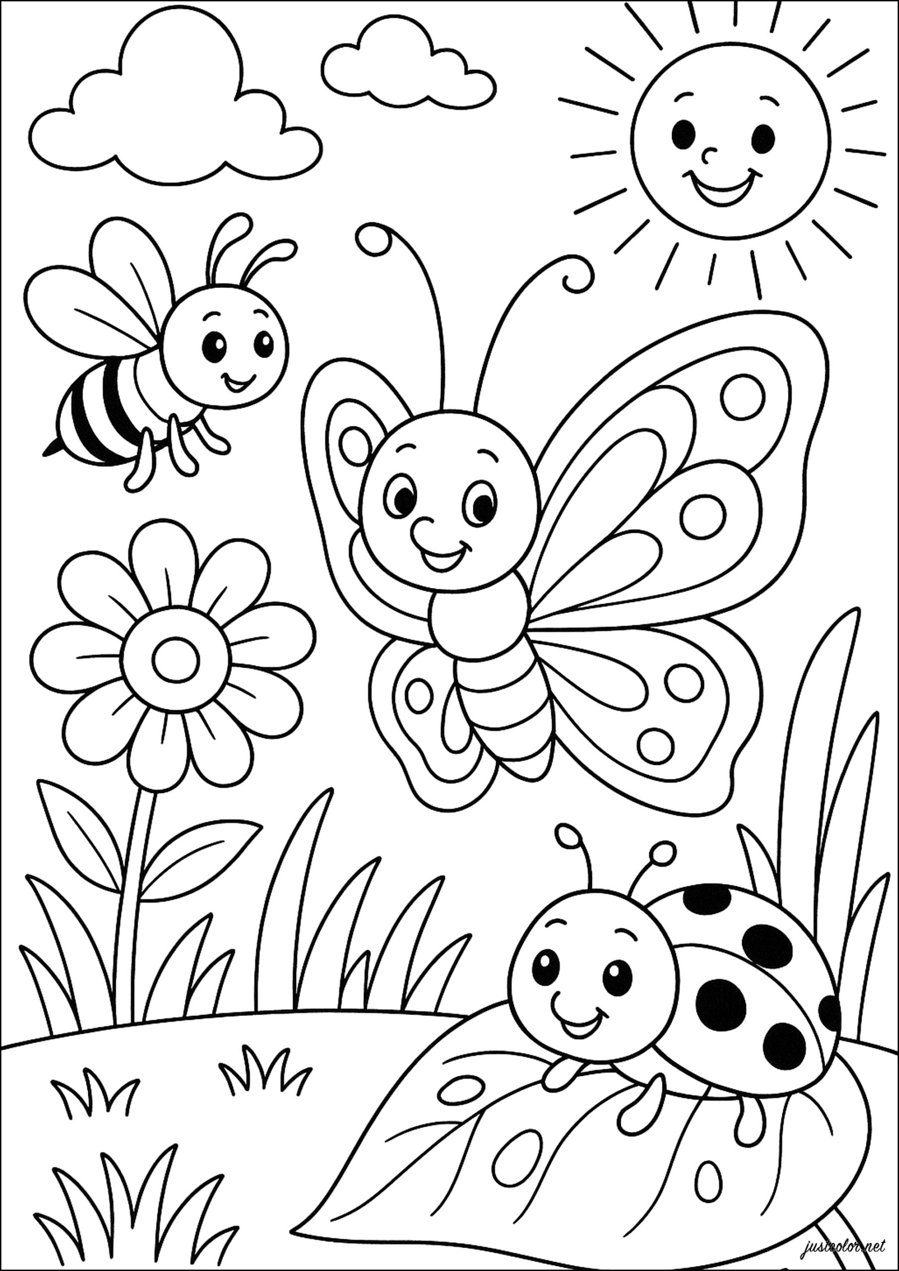 Butterfly Coloring Pages For Kids