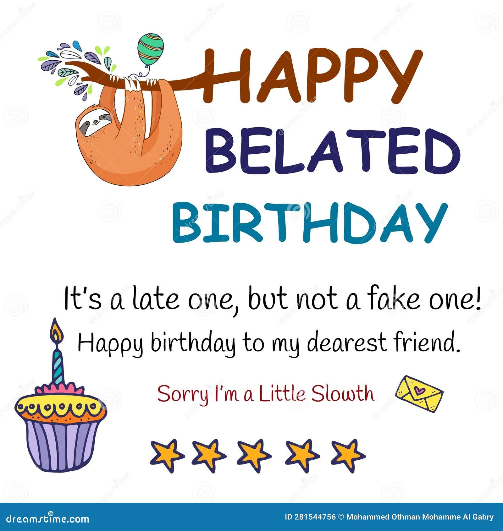 Happy Belated Birthday Late Birthday Funny Birthday Belated Late Wishes Birthday Belated Late Forget Birthday Happy Stock Vector Illustration Of Greeting Sloth 281544756 Happy Belated Birthday Late Birthday Funny Birthday Belated Late Wishes Birthday Belated Late Forget Birthday Happy Stock Vector Illustration Of Greeting Sloth 281544756