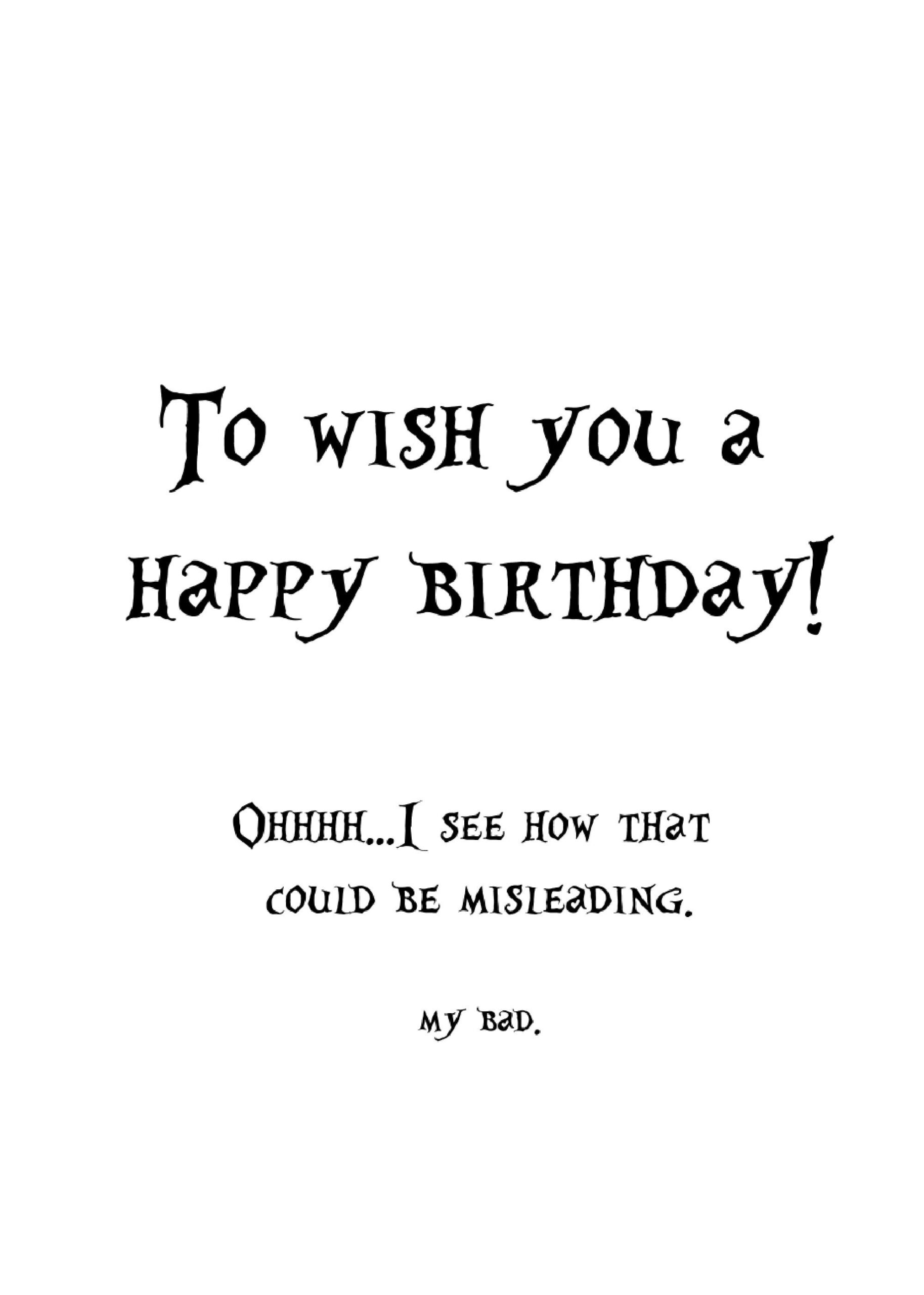 dark humor birthday wishes