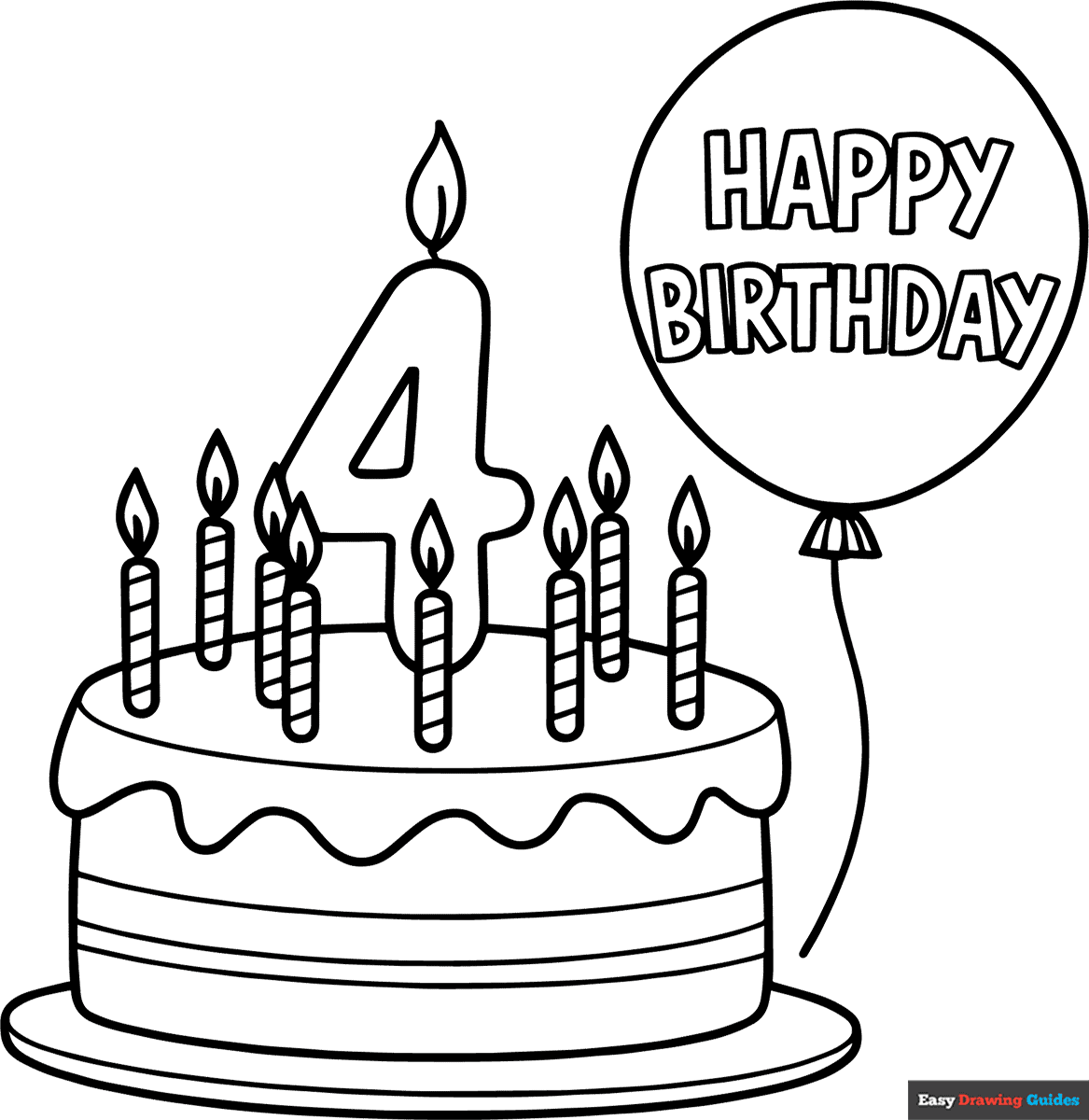 birthday card coloring page birthday card coloring page