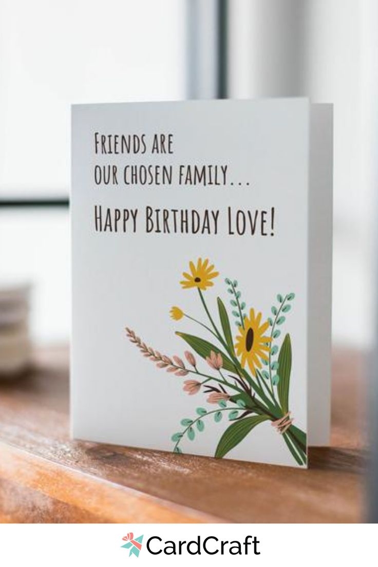 Happy Birthday Card For Chosen Family