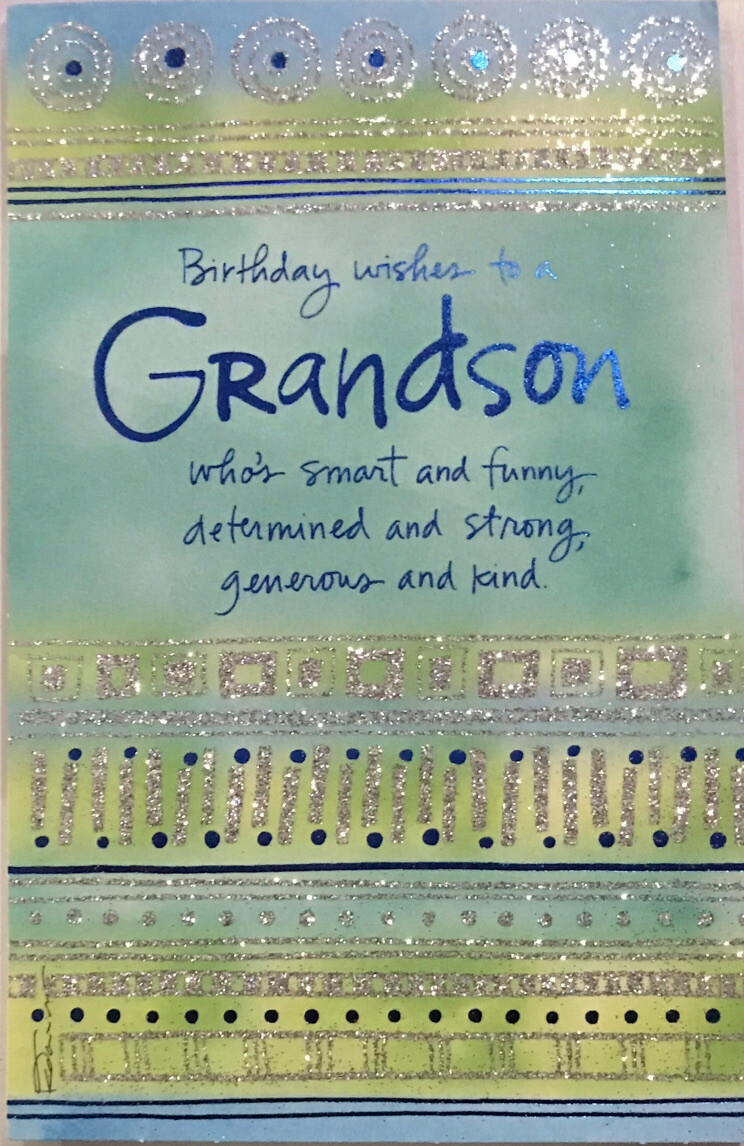 Happy Birthday Grandson Smart And Funny Large Thick Greeting Card EBay Happy Birthday Grandson Smart And Funny Large Thick Greeting Card EBay