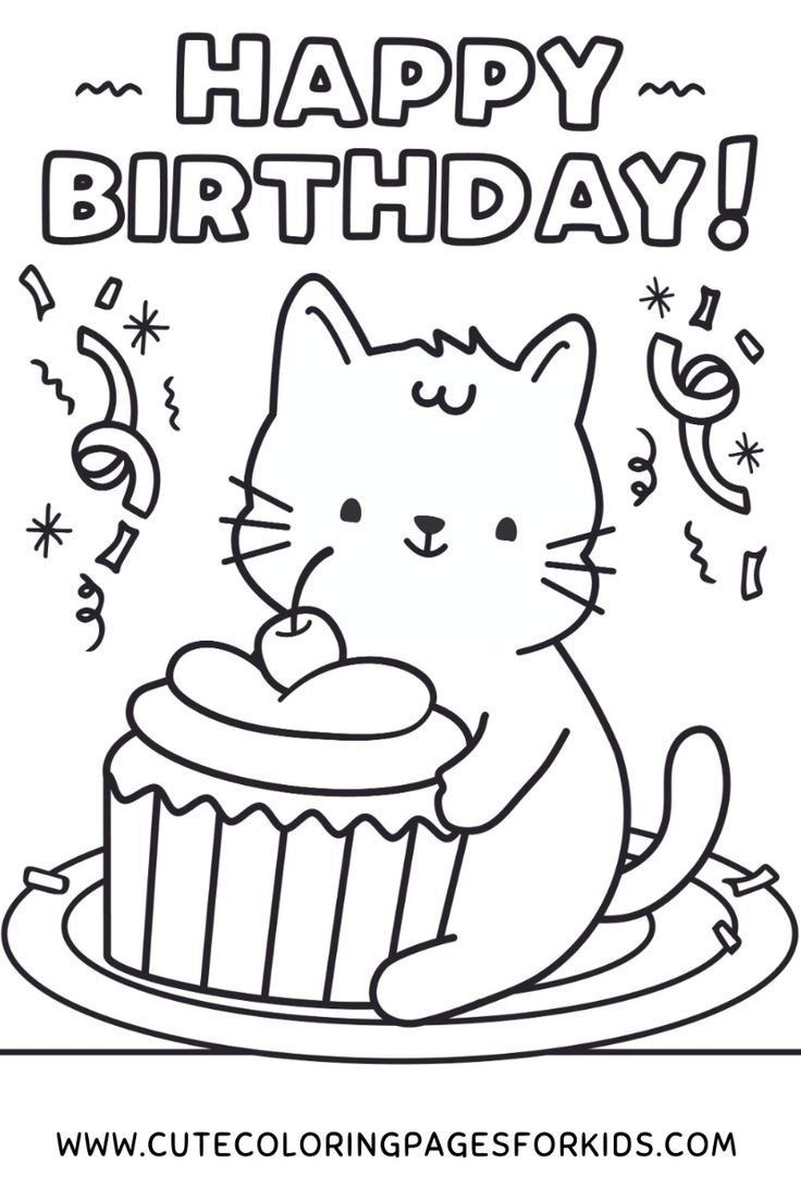 printable birthday coloring pages