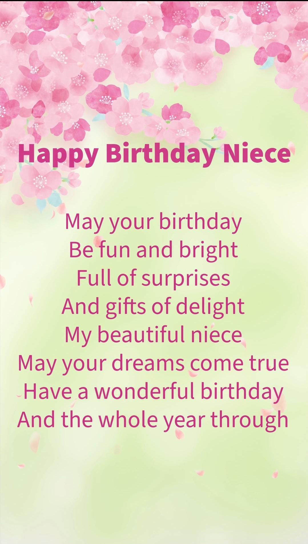 Happy Birthday Niece Ecard Cheerful Video digital Download Etsy