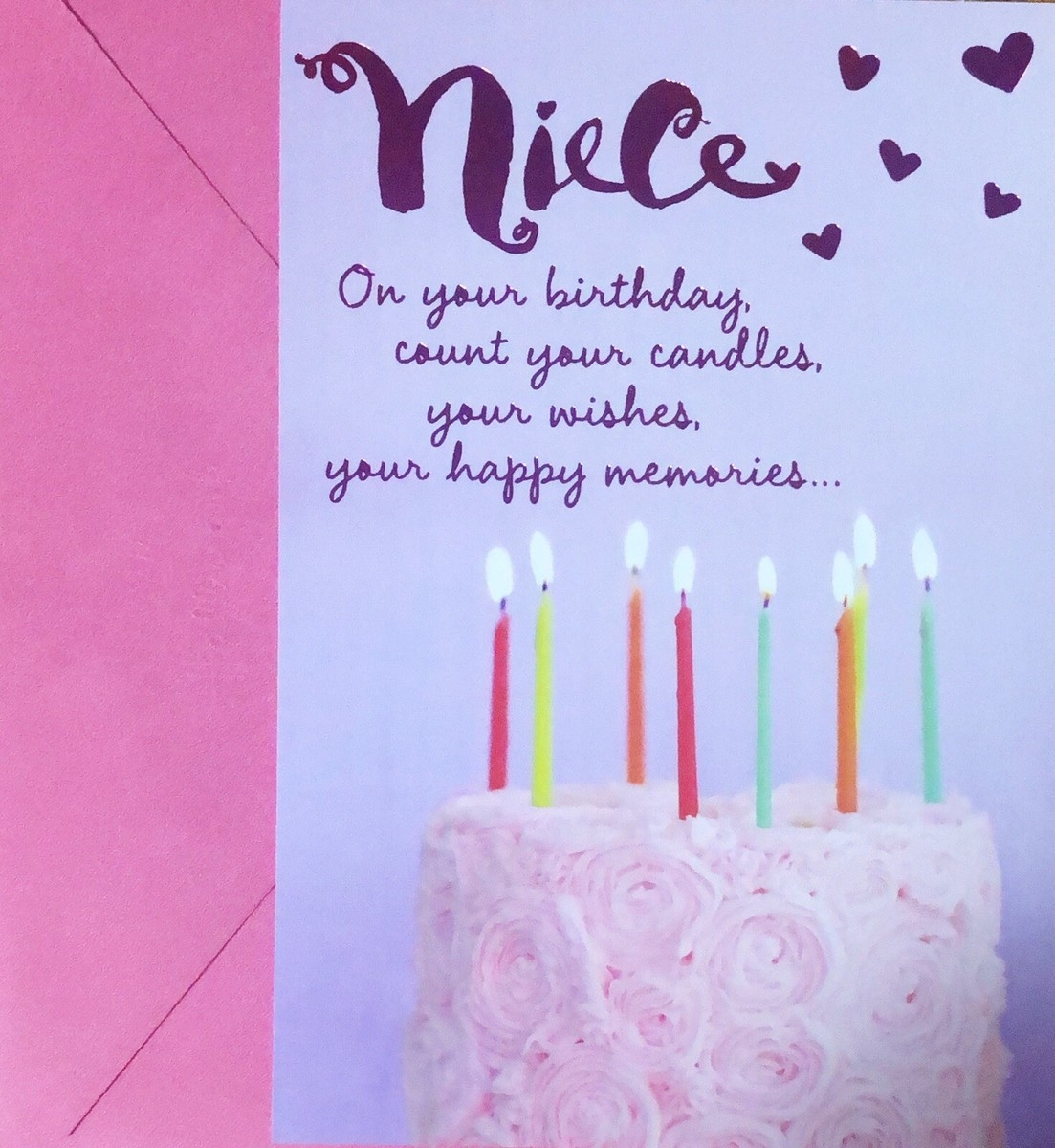 Happy Birthday Niece On Your Birthday 5 5 x8 Large Hallmark Greeting Card EBay