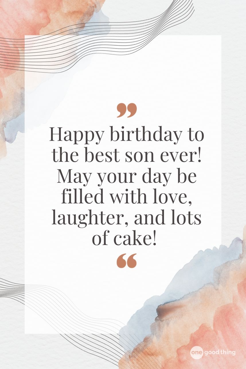 Happy Birthday Wishes To A Son