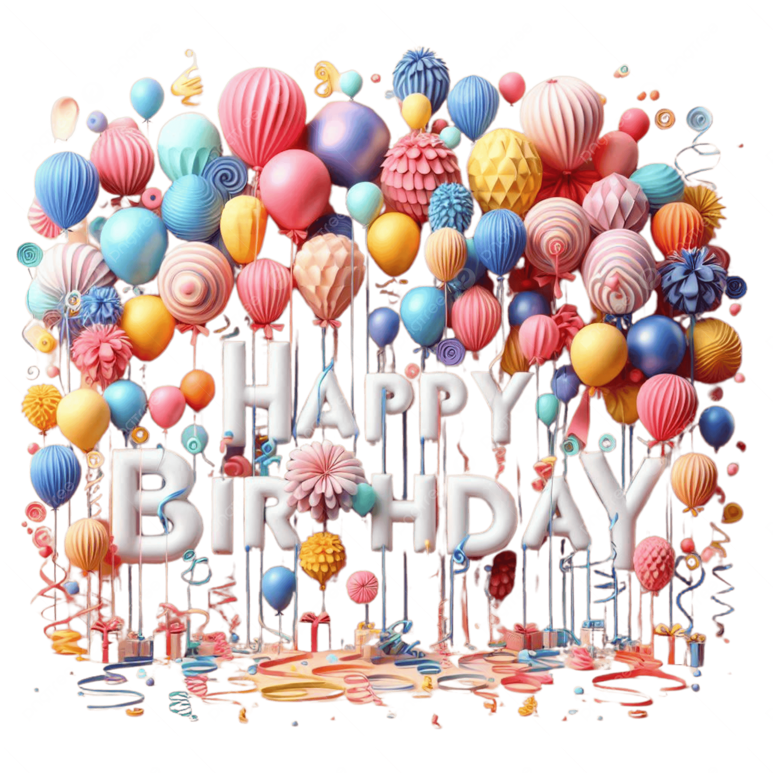 Happy Birthday Wish Balloon Transparent Balloon Happy Birthday Balloons PNG Transparent Image And Clipart For Free Download