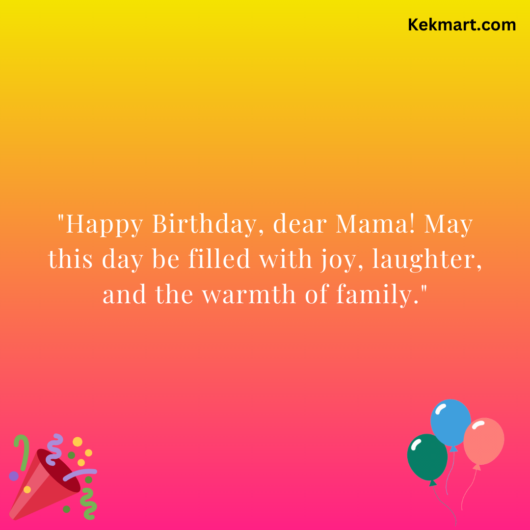 happy birthday mama wishes