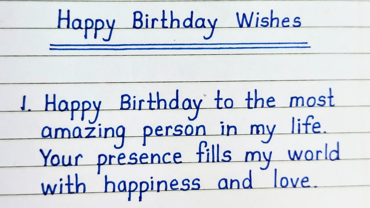 Happy Birthday Wishes For Someone Special Happy Birthday Wishes Best Birthday Wishes YouTube