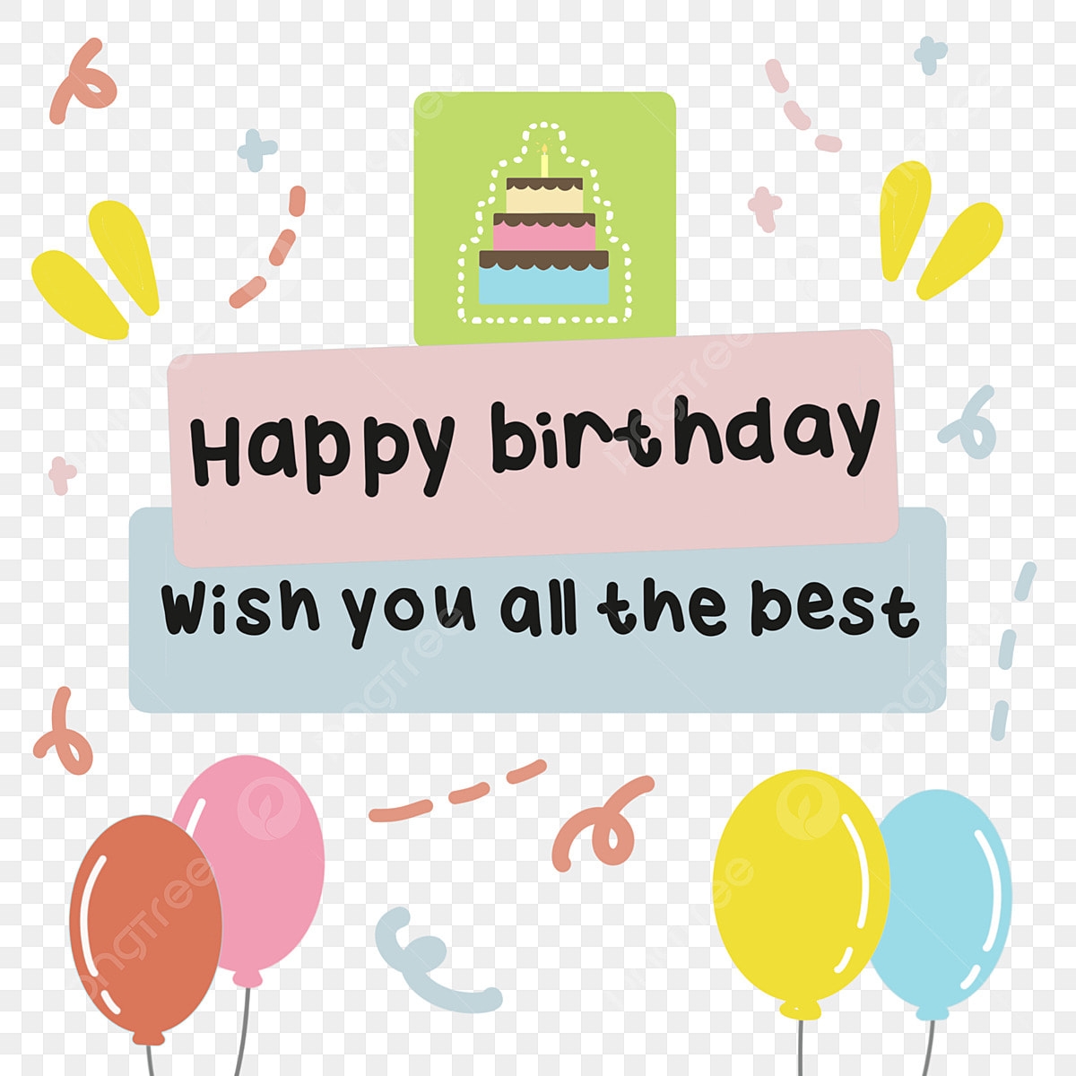 Happy Birthday Wishes White Transparent Hand Lettering Happy Birthday Wish You All The Best Happy Birthday Wish PNG Image For Free Download