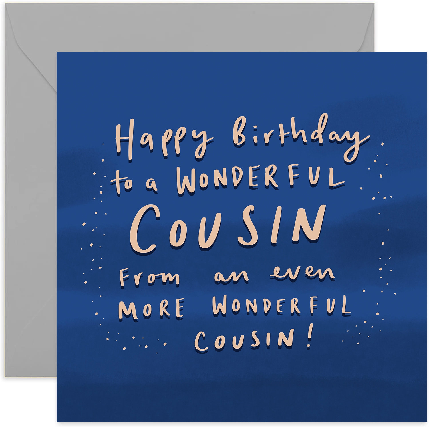 Happy Birthday Wonderful Cousin Star Card Fun Birthday Card Fun Happy Birthday Greeting Card For Cousin Cousin Birthday Card Etsy