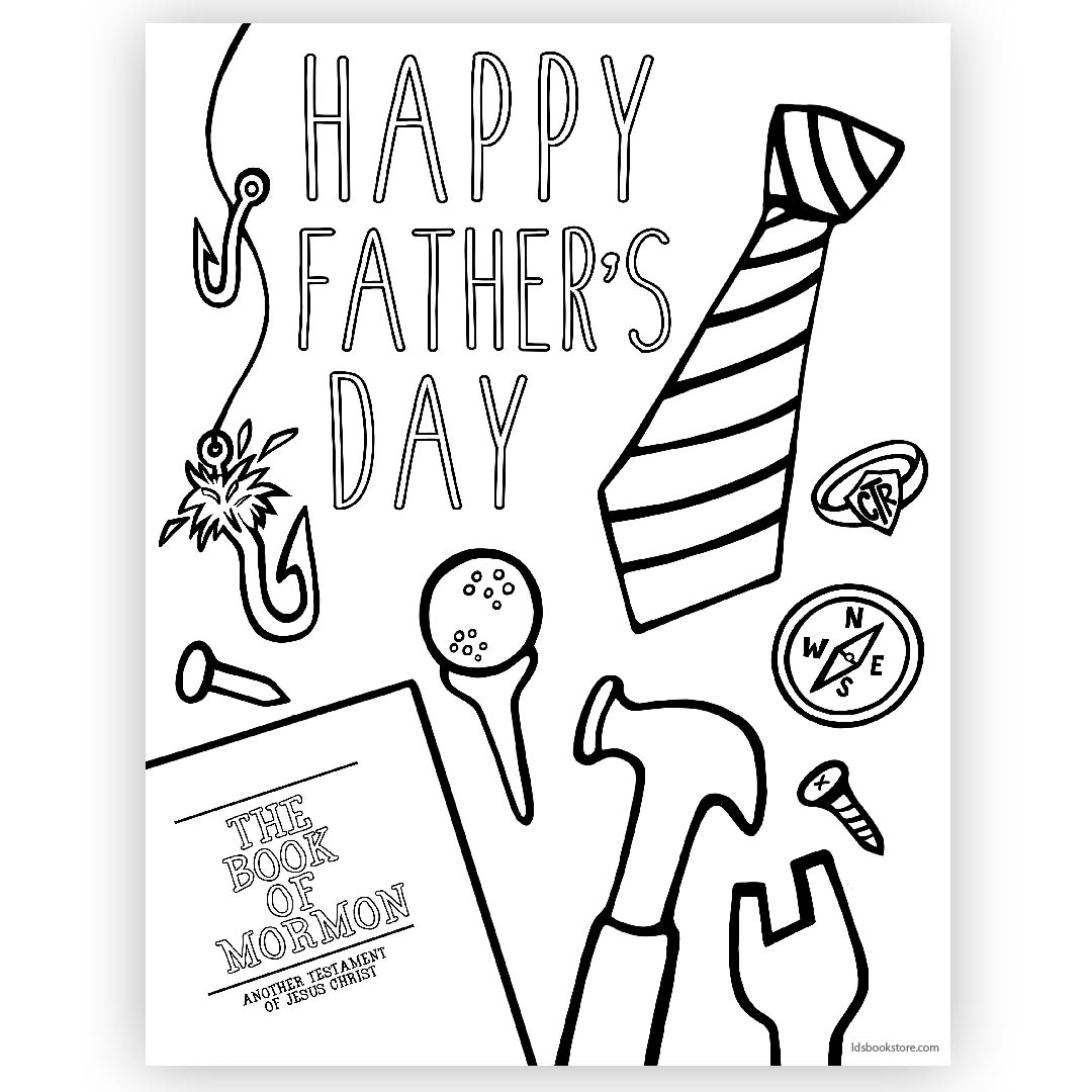 Fathers Day Coloring Sheets