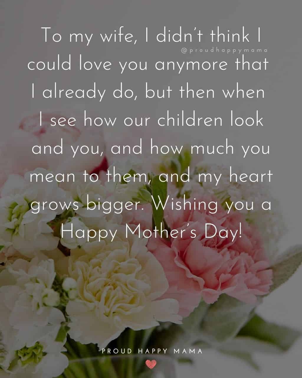 mothers day wishes for wife