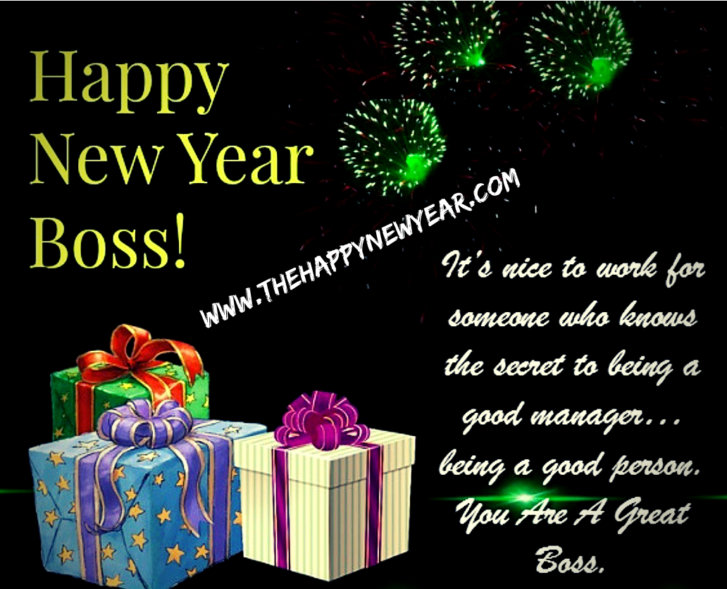 happy new year wishes to boss