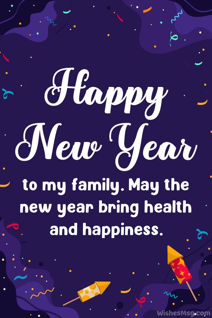 Happy New Year Wishes For Family And Family Members